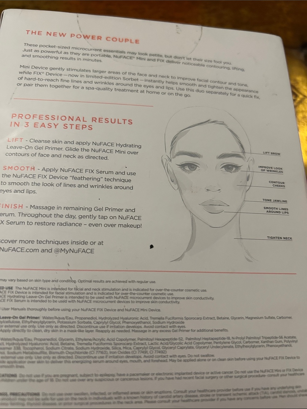 NuFace Petite Facial Kit - White Device with Coral Pen - Picture 7 of 12